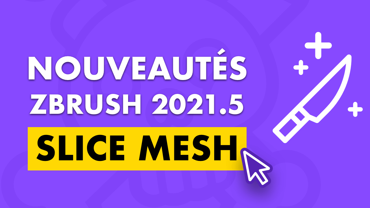 Bannière pour l'article sur le slice mesh, nouveauté de ZBrush 2021.5
