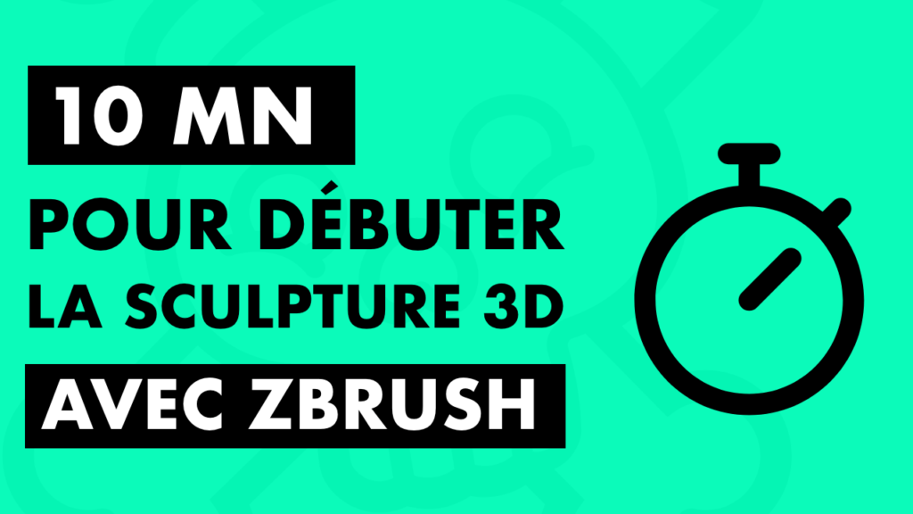 Bannière de l'article sur 10 minutes pour débuter la sculpture 3D avec zbrush