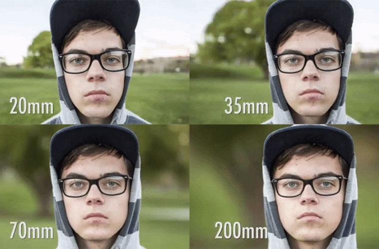 Comparaison entre différentes focales pour l'article de Nicolas Delille sur les 3 erreurs courantes à éviter lors de la création d'un portrait 3D