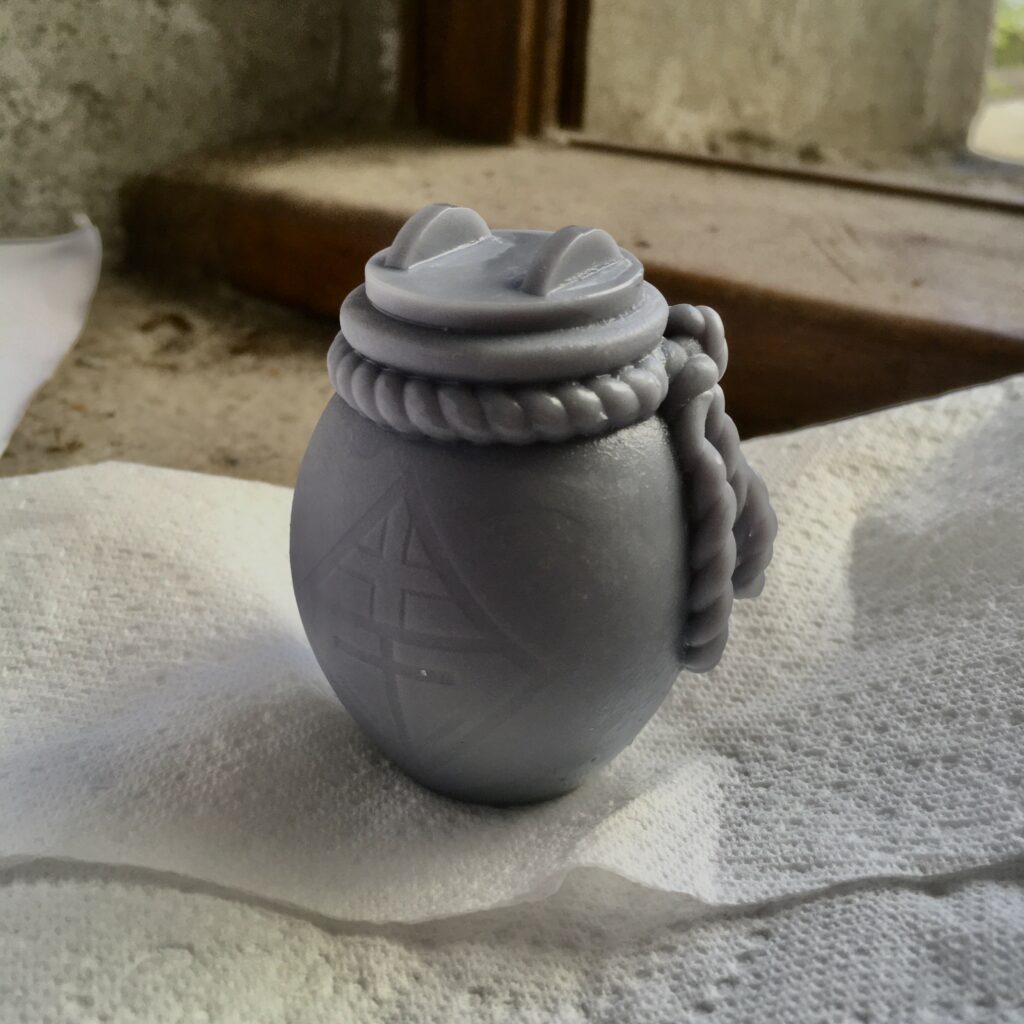 impression 3D de la jarre de naruto par Nicolas Delille, vue 2